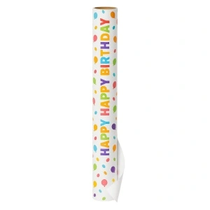 Rolă Hârtie Împachetat Cadouri Happy Birthday 2m KRM5753