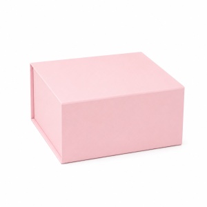 Cutie Cadou 21x21x8 cm, cu Închidere Magnetică, Cutie Premium pentru Cadouri, Roz, KRM113-50