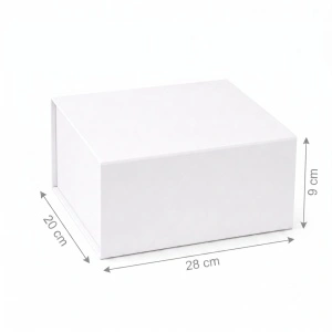 Cutie Cadou 28x20x9 cm, cu Închidere Magnetică, Cutie Premium pentru Cadouri, Bleu, KRM113-58 - Img 2