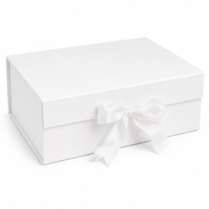 Cutie Cadou Pliabilă 33X25X12 cm, Calitate Premium, Carton Tare cu Fundă de Satin - KRM5213 - Img 6