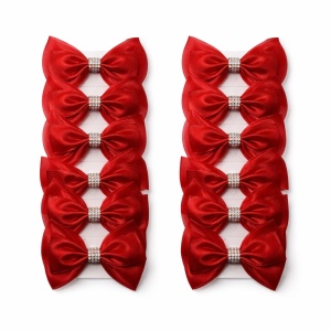Fundă Păr pe Clamă Roșii 12/set KRM4606.FUNDA - Img 3