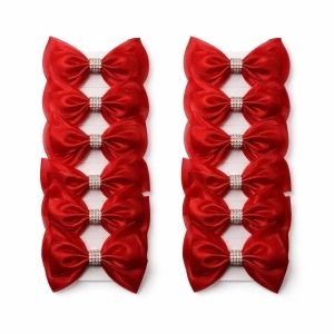 Fundă Păr pe Clamă Roșii 12/set KRM4606.FUNDA - Img 3