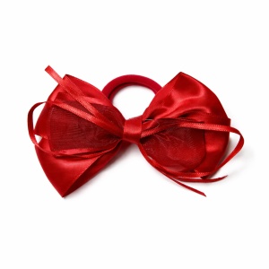 Fundă Păr pe Elastic Roșii 12/set KRM5629