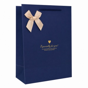 Pungă Cadou 26x12x32 cm din Carton Premium cu Fundă și Șnur Textil, Set 12 Bucăți, Pungi Cadou Elegante Angro – Cod Produs: KRM3529 - Img 2
