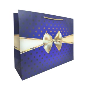 Pungi Cadou Premium, 47x36x15 cm, 12/set, Model cu Buline Karmiseé KRM3529A
