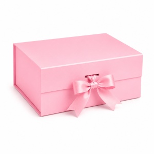Cutie Cadou 20x18x8 cm Pliabilă Premium Magnetică – Carton Rigid cu Fundă Satinată KRM5215 - Img 7
