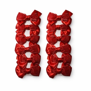 Fundă Păr pe Clamă Roșii 12/set KRM5625 - Img 3