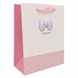 Pungă Cadou 18x10x23 cm din Carton Premium cu Fundă Decorativă și Șnur Textil, Set 12 Bucăți, Pungi Cadou Elegante Angro KRM5351.F