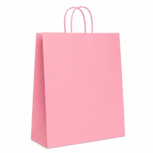 Pungă Cadou 45x15x48 cm din Hârtie Kraft Colorată, cu Mânere Răsucite din Hârtie, pentru Personalizare și Ambalare Cadouri, Set 12 Bucăți, KRM4717.1 - Img 5