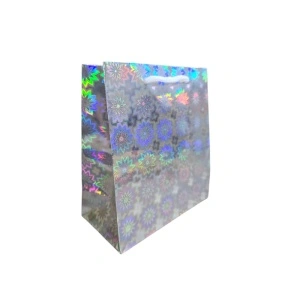 Pungi Cadou Holografice 18x17x7 cm, 12/set, Culori Mixte/set Karmiseé KRMP071