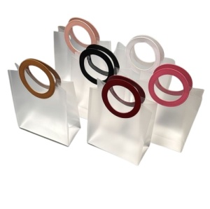 Pungi Transparente Cu Maner Colorat M KRM4605A - Img 2