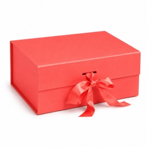 Cutie Cadou 20x18x8 cm Pliabilă Premium Magnetică – Carton Rigid cu Fundă Satinată KRM5215 - Img 4