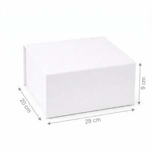 Cutie Cadou 28x20x9 cm, cu Închidere Magnetică, Cutie Premium pentru Cadouri, Negru, KRM113-56 - Img 2