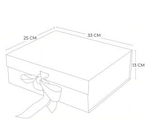 Cutie Cadou Pliabilă 33 x 25 x 13 cm, Premium, Roșie Karmiseé KRM5260 - Img 6