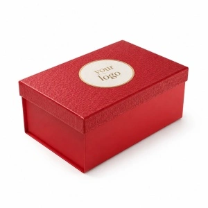 Cutie Cadou Pliabilă 33 x 25 x 13 cm, Premium, Roșie Karmiseé KRM5260 - Img 3