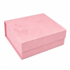 Cutie Cadou Pliabilă Magnetică 20x18x8 cm – Carton Rigid Premium KRM5204.ROZ.TEXTURAT