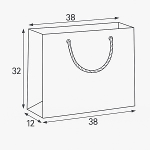 Pungi Cadou Premium 38x32x12 cm, 12/set, Diverse Culori, Karmiseé KRMP011 - Img 5
