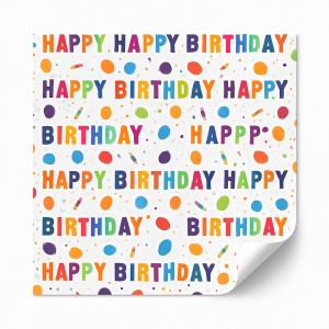 Rolă Hârtie Împachetat Cadouri Happy Birthday 2m KRM5753 - Img 2
