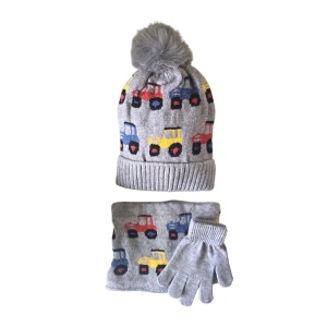 Set Căciulă Fular și Mănuși Copii Karmiseé KRM5689 - Img 2
