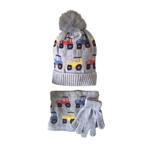Set Căciulă Fular și Mănuși Copii Karmiseé KRM5689 - Img 2