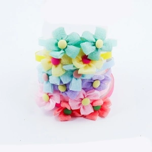 Cordeluțe Subțiri Cu Floricele Organza KRM4202