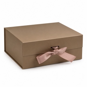 Cutie Cadou 20x18x8 cm Pliabilă Premium Magnetică – Carton Rigid cu Fundă Satinată KRM5215
