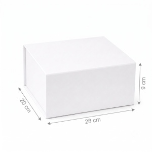 Cutie Cadou 28x20x9 cm, cu Închidere Magnetică, Cutie Premium pentru Cadouri, Roșu, KRM113-55 - Img 2