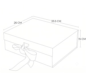 Cutie Cadou 33.5x26x15 cm Pliabilă, Premium cu Geam Inimă KRM5196 - Img 10