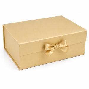 Cutie Cadou Pliabilă 33X25X12 cm, Calitate Premium, Carton Tare cu Fundă de Satin - KRM5213 - Img 7