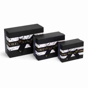 Cutii Cadou 3 mărimi / set cu Capac Detasabil, Carton Tare KRM3170