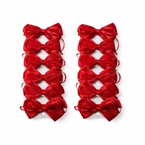 Fundă Păr pe Elastic Roșii 12/set KRM5629 - Img 2