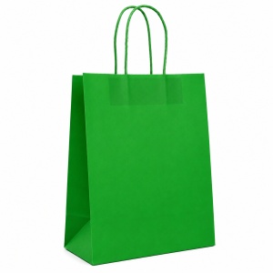 Pungă Cadou 22x11x26 cm din Hârtie Kraft Colorată, cu Mânere Răsucite din Hârtie, pentru Personalizare și Ambalare Cadouri, Set 12 Bucăți, KRM4714 - Img 6