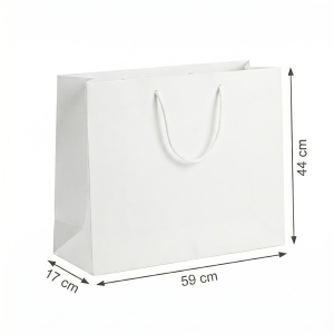 Pungi Cadou - 59 x 44 x 17 cm - Premium Mari din Carton Gros cu Fund Dublu, Set 12 Bucăți, 4 Modele Abstracte cu Accente Aurii, Mânere Textile Rezistente – KRM5368A - Img 5