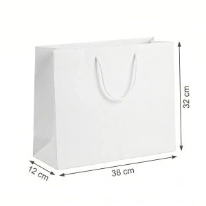 Pungi Cadou Premium 38 x 32 x 12 cm, Carton Gros cu Fund Dublu, Set 12 Bucăți, 4 Modele Florale Elegante, Mânere Textile Rezistente – KRMP077.FLORAL - Img 5