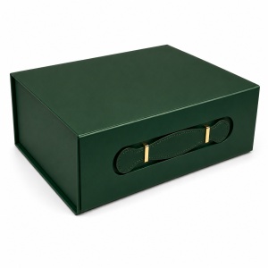 Cutie Cadou Premium 20 x 18 x 8 cm Magnetică cu Mâner și Accesorii Aurii – KRM5199