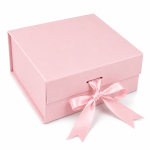 Cutie Cadou Premium 20x18x8 cm Carton Rigid cu Fundă Satinată, Culori Diverse KRM5188