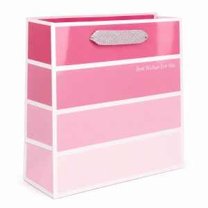 Pungă Cadou Lucioasă 14x7x15 cm, cu Mâner Textil și Design Elegant, pentru Bijuterii și Cadouri Mici, Set 12 Bucăți, KRM5343 - Img 2