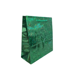 Pungi Cadou Holografice 18x17x7 cm, 12/set, Culori Mixte/set Karmiseé KRMP071 - Img 2