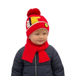 Set Caciulă și Fular Copii Karmiseé KRM5666