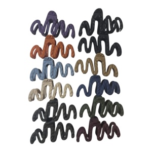 Clești Păr Colorați 12/set Karmiseé KRM5564 - Img 3