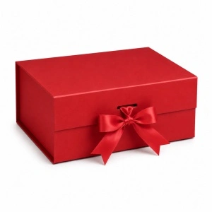 Cutie Cadou 20x18x8 cm Pliabilă Premium Magnetică – Carton Rigid cu Fundă Satinată KRM5215