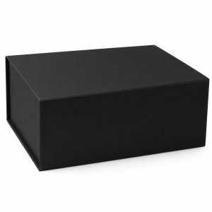 Cutie Cadou 28x20x9 cm, cu Închidere Magnetică, Cutie Premium pentru Cadouri, Negru, KRM113-56