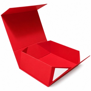 Cutie Cadou 33x25x12 cm, cu Închidere Magnetică, Cutie Premium pentru Cadouri, Roșu, KRM113-59 - Img 2