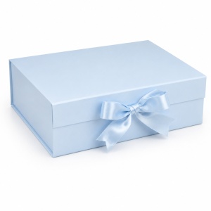 Cutie Cadou Pliabilă 28x20x9cm cu Fundă de Satin, Închidere Magnetică de Calitate Superioară KRM5214
