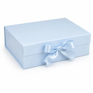 Cutie Cadou Pliabilă 28x20x9cm cu Fundă de Satin, Închidere Magnetică de Calitate Superioară KRM5214