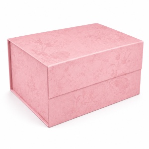 Cutie Cadou Pliabilă 39x28x18 cm cu Închidere Magnetică Premium, Texturată – KRM5208.ROZTEXTURAT