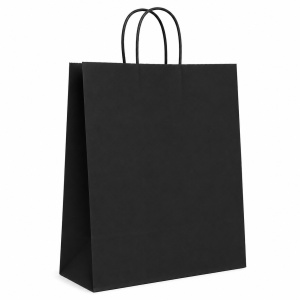 Pungă Cadou 45x15x48 cm din Hârtie Kraft Colorată, cu Mânere Răsucite din Hârtie, pentru Personalizare și Ambalare Cadouri, Set 12 Bucăți, KRM4717.1 - Img 3