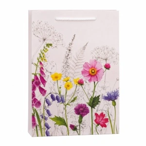 Pungi Cadou Ieftine, 24x18x8 cm, Motive Florale, KRM4720H - Img 2