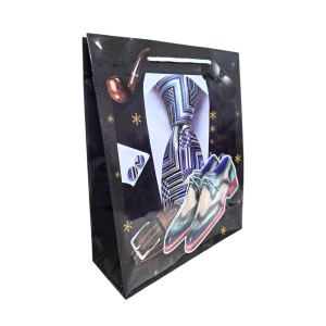 Pungi Cadou Ieftine, Bărbătești 32x26x10 cm, 12buc/set, 4 Modele/set Karmiseé KRMP069.8