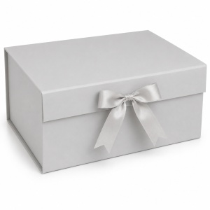 Cutie Cadou 33.5x26x15 cm Pliabilă Magneticăcu Fundă de Satin, Calitate Premium - KRM5191 - Img 2